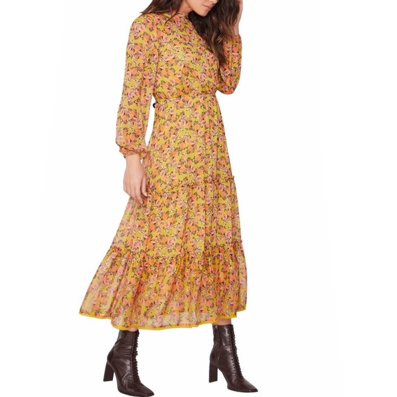 Gardens at Giverny Long Sleeve Midi Dress - Picture 5 of 5